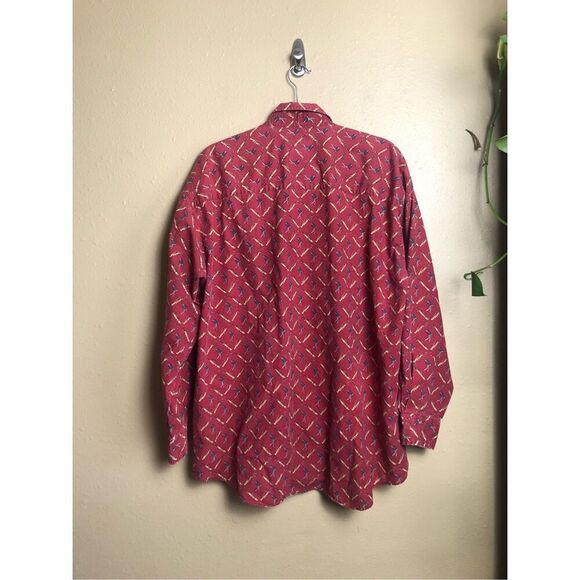 90'S IVY Club Golf PRINT BUTTON DOWN SHIRT Size XL - Picture 7 of 11
